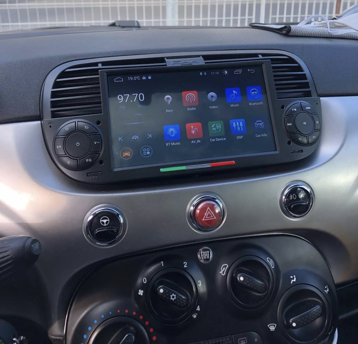 mist Versterker Shetland CarPlay Android Auto Fiat 500 2007-2015 Android 10 multimediasysteem 2+32GB  - NaviCenter