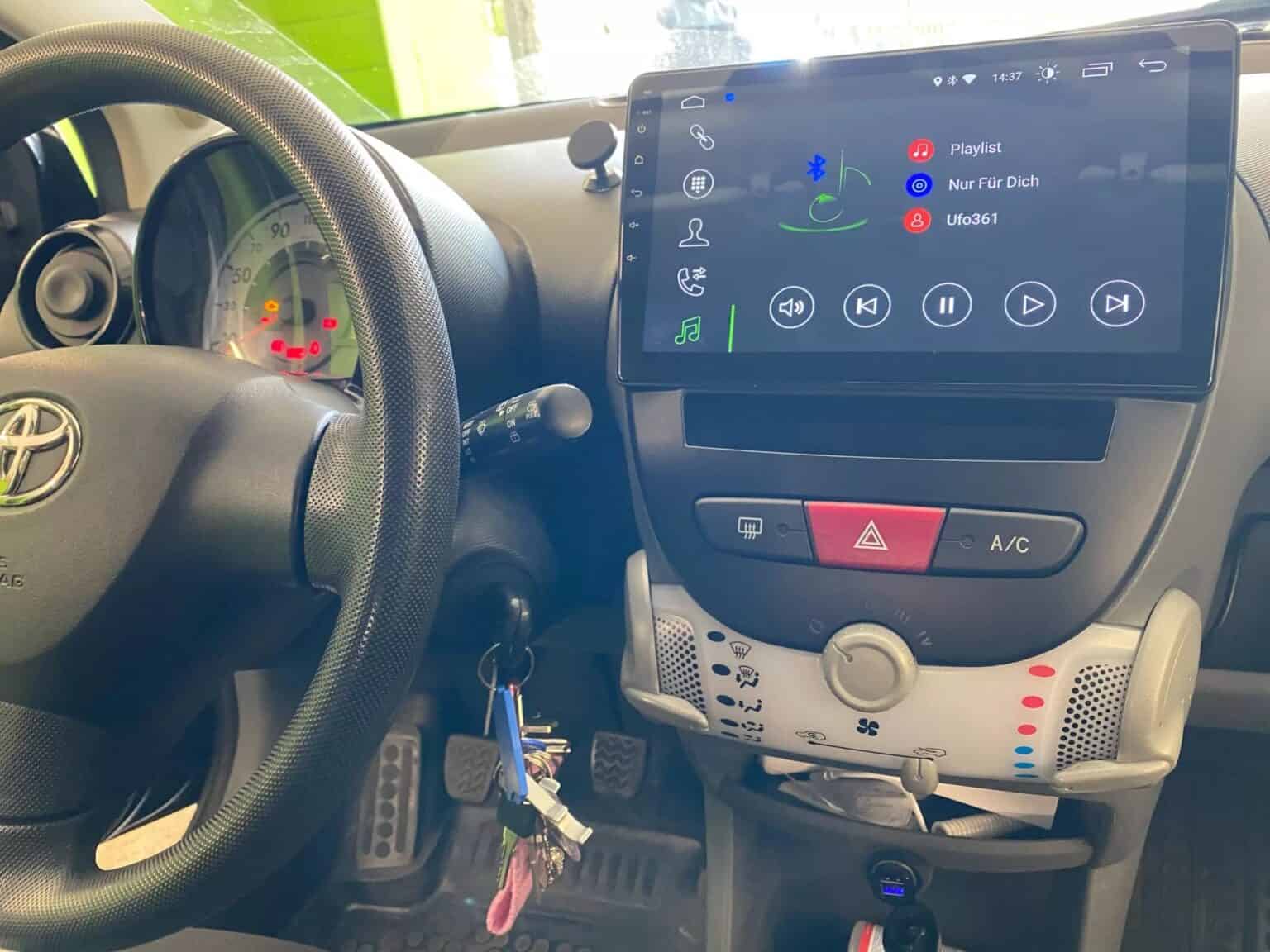 CarPlay Citroen C1 20052014 Android 10 navigatie en Multimediasysteem