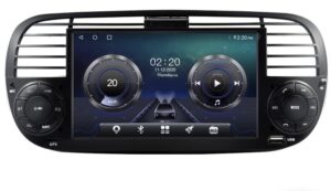 Fiat 500 2007-2015 Android 10 navigatie en multimediasysteem ZWART ingebouwde Wireless CarPlay 4+64GB 4G