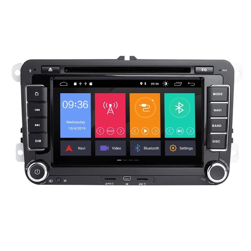 Overeenkomstig met Helderheid Ontdek Volkswagen Seat Skoda Android 10 navigatie en multimediasysteem DVD speler  Bluetooth USB WiFi 4+64GB 7inch inclusief CarPlay dongle - NaviCenter