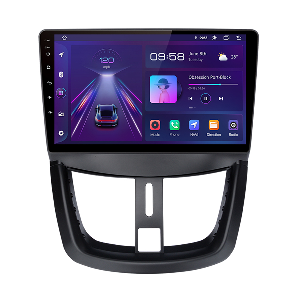 RoadMaster Peugeot 207 2006-2015 Android 13 navigatie en multimediasysteem 1GB RAM 16GB ROM RM-PE05