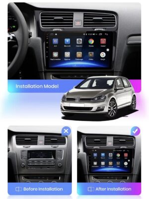 RoadMaster 8core CarPlay Volkswagen Golf 7 Android 13 navigatie en multimediasysteem 2GB RAM 32GB ROM RM-VW05 ZWART