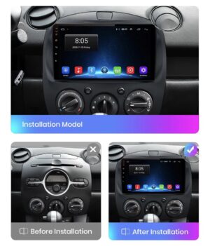 RoadMaster 8core CarPlay Mazda 2 2007-2014 8core Android 10 navigatie en multimediasysteem 2GB RAM 32GB ROM RM-MA01