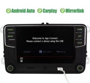 Skoda RCD330 Carplay + Android Auto autoradio Bluetooth USB AUX SD kaart