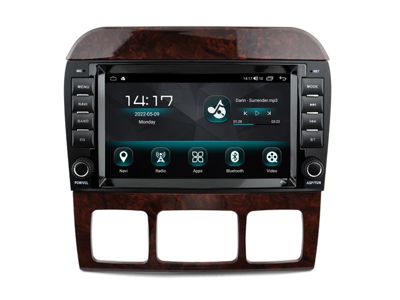 CarPlay 8core Mercedes-Benz S klasse W220 1998-2005 Android 12 Navigatie En Multimediasysteem 4GB RAM 64GB ROM