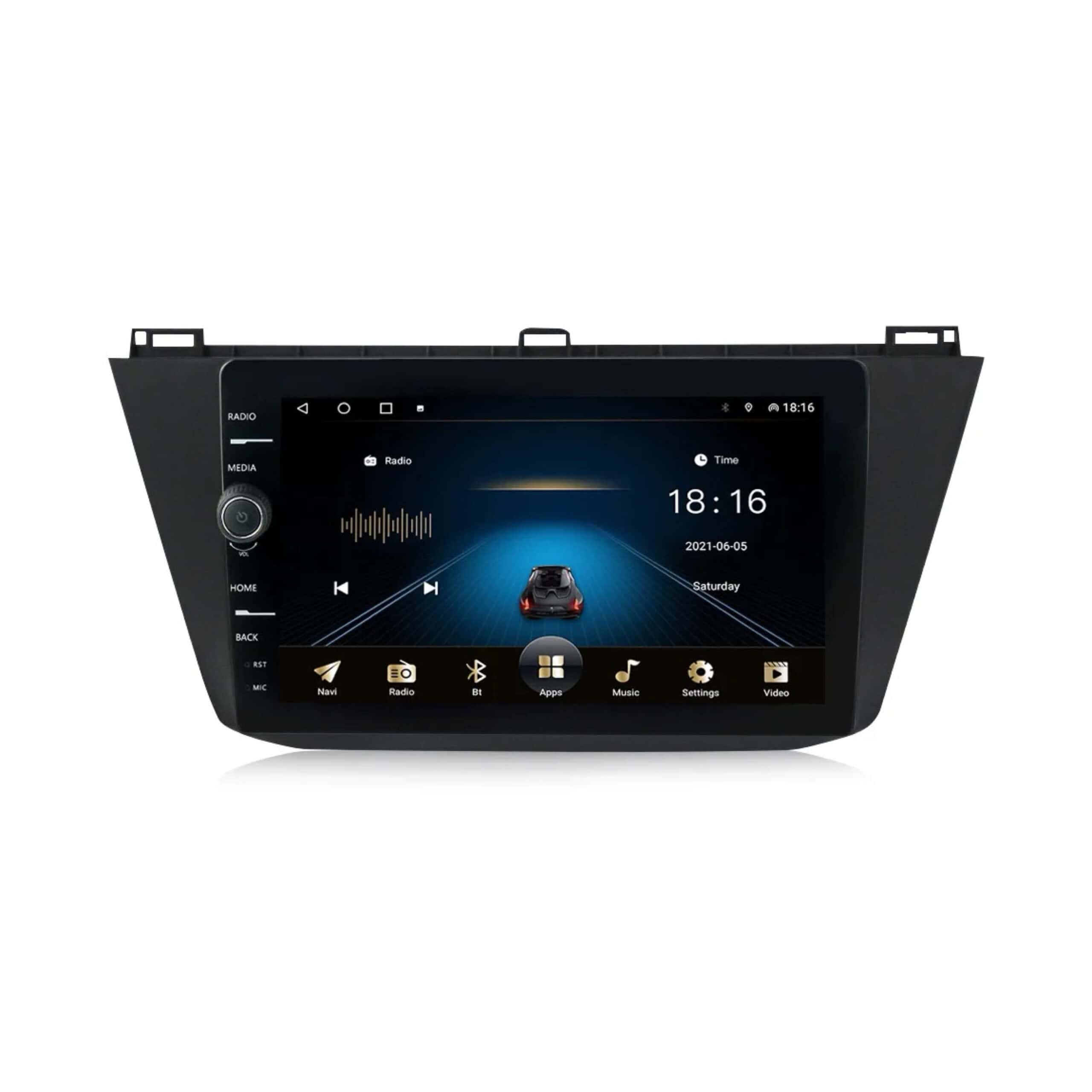 QLED CarPlay 8core Volkswagen Tiguan 2017-2019 Android 12 Navigatie En Multimediasysteem 4GB RAM 64GB ROM