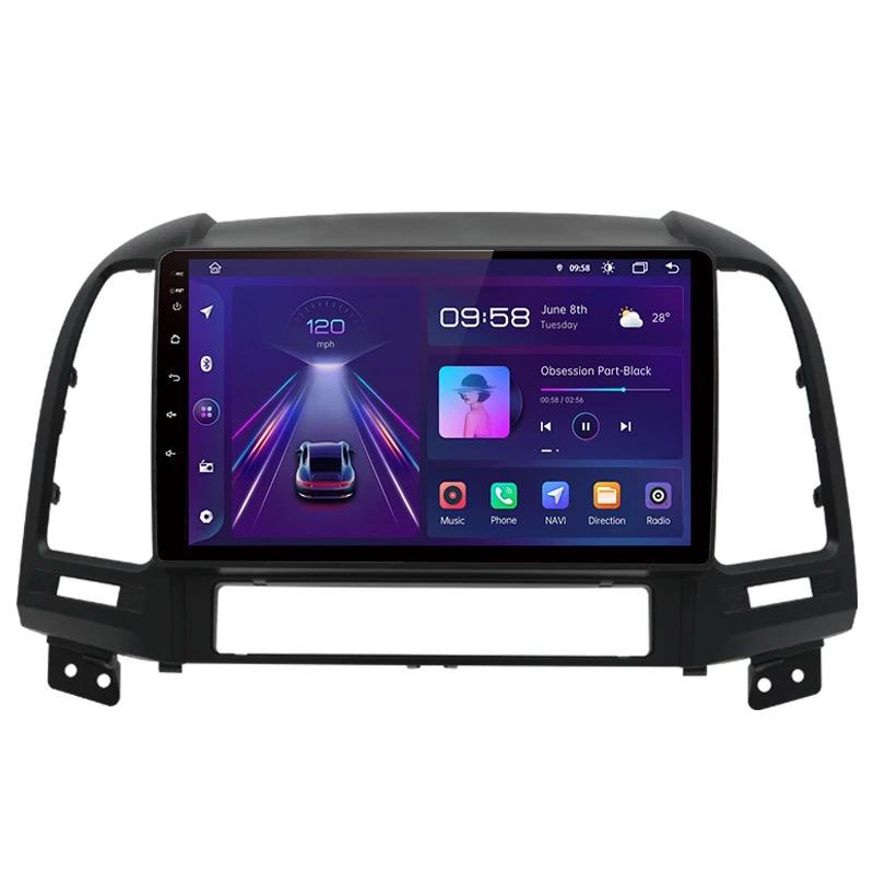 4core Hyundai Santa Fe 2006-2012 Android 12 Navigatie En Multimediasysteem 1GB RAM 16GB ROM