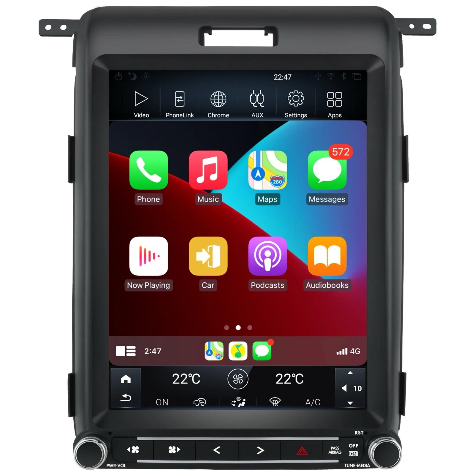 8core CarPlay Ford F150 2014-2015 Android 12 Navigatie En Multimediasysteem 6GB RAM 128GB ROM