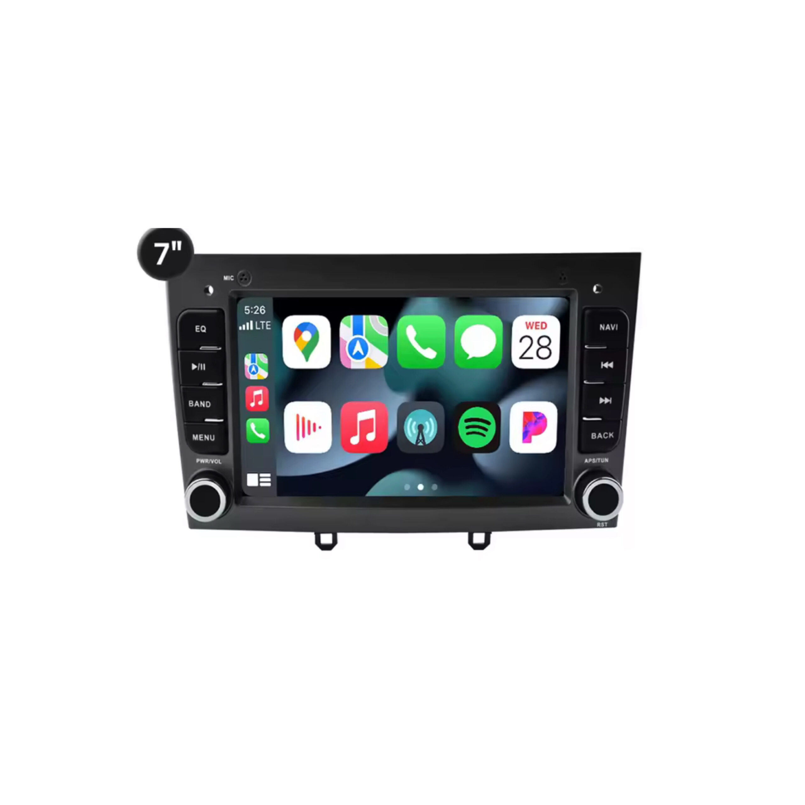 RoadMaster CarPlay 4core Peugeot 308 2007-2014 Android 14 Navigatie en Multimediasysteem 2GB RAM 32GB ROM